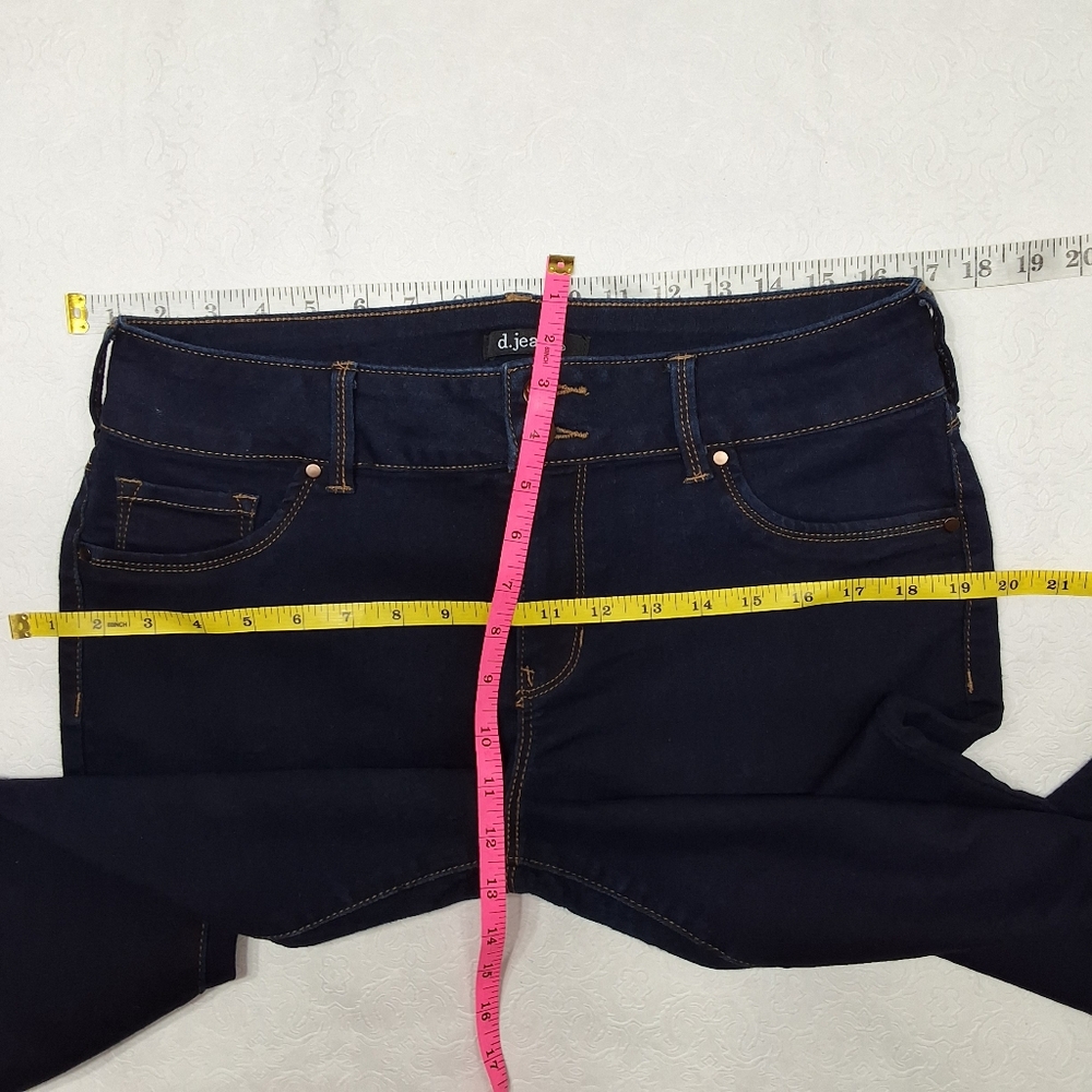 D. Jeans Blue Denim Jeans Dark Stretchy Lightly Worn Pants Size 12P - Picture 4 of 8